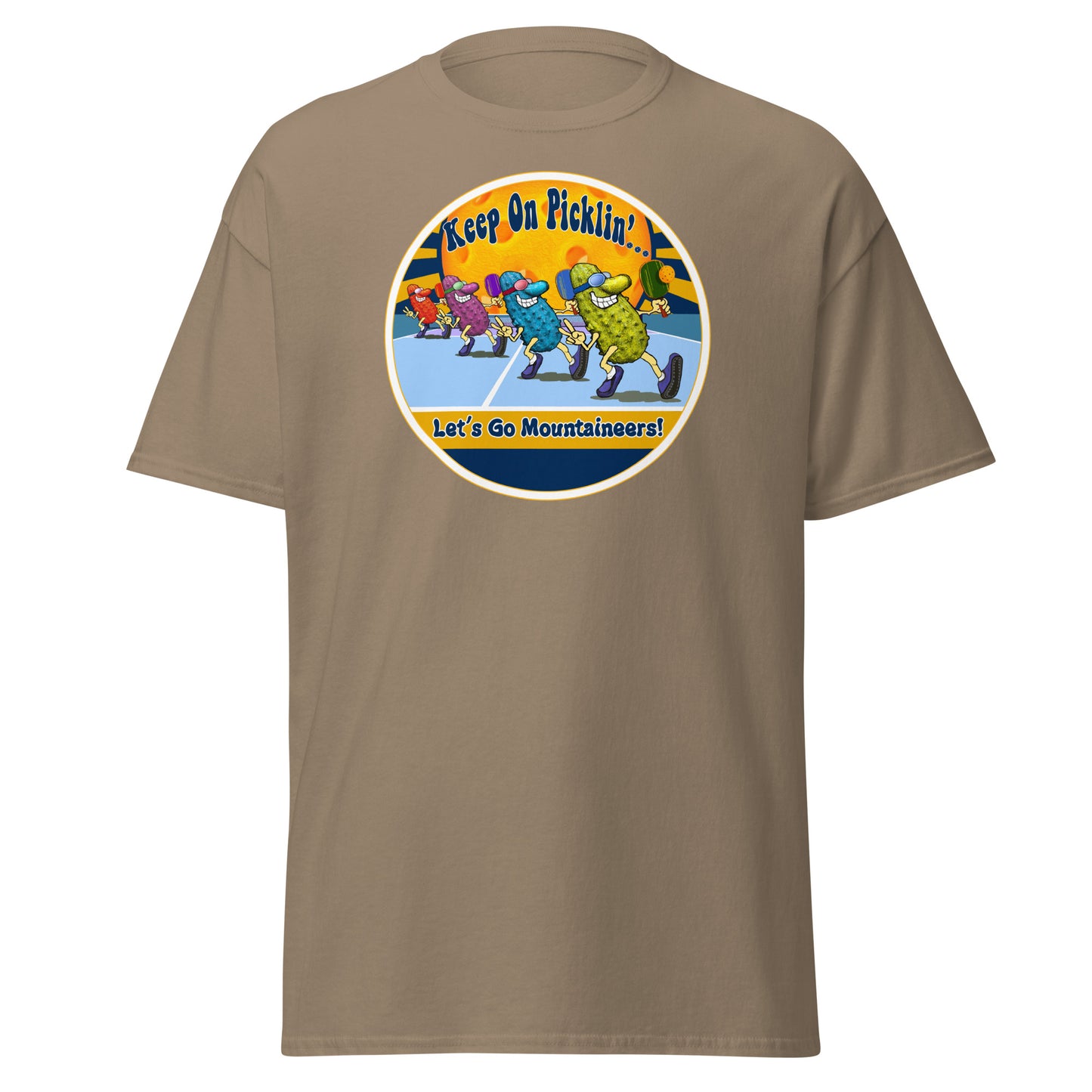 West Virginia Mountaineers Pickleball Shirt, Short-sleeve Tee, Pickleball Sun Graphic