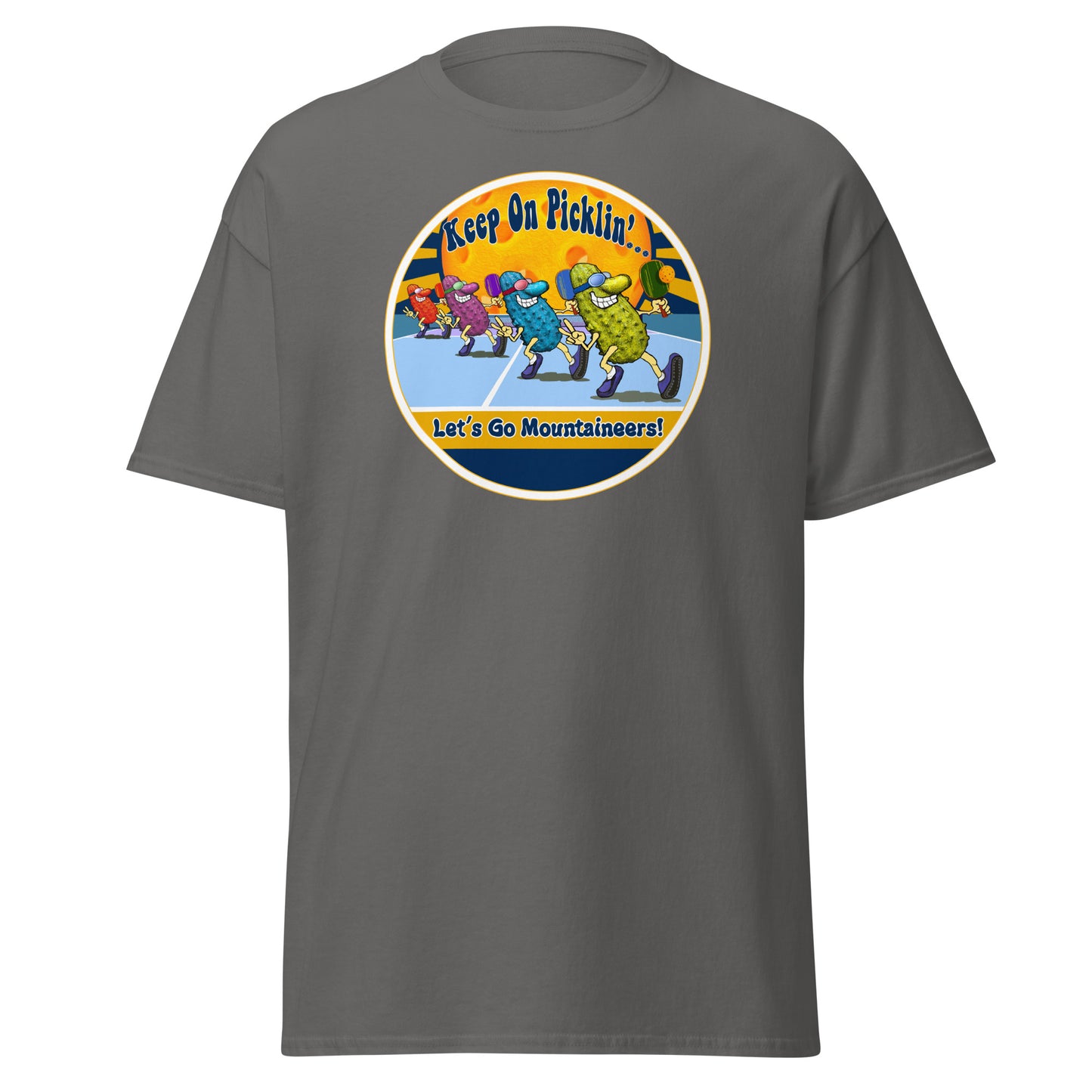 West Virginia Mountaineers Pickleball Shirt, Short-sleeve Tee, Pickleball Sun Graphic