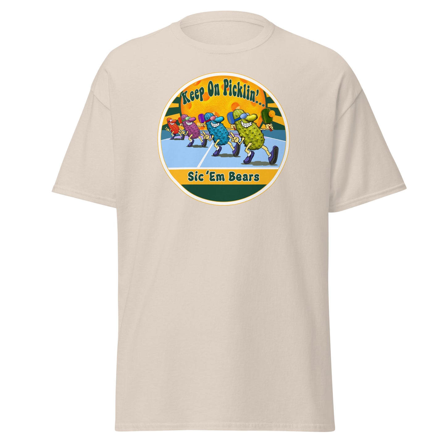 Baylor Bears Pickleball Shirt, Short-sleeve Tee, Pickleball Sun Graphic