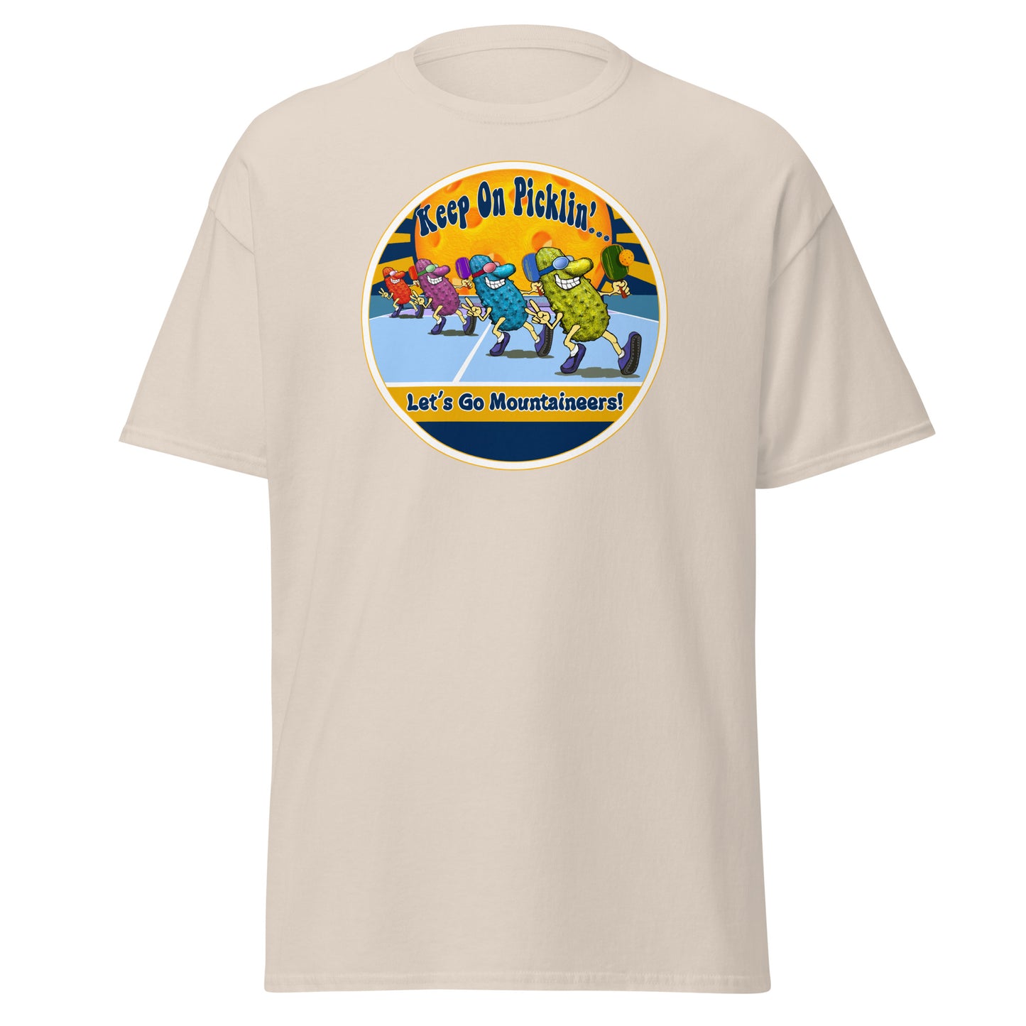 West Virginia Mountaineers Pickleball Shirt, Short-sleeve Tee, Pickleball Sun Graphic