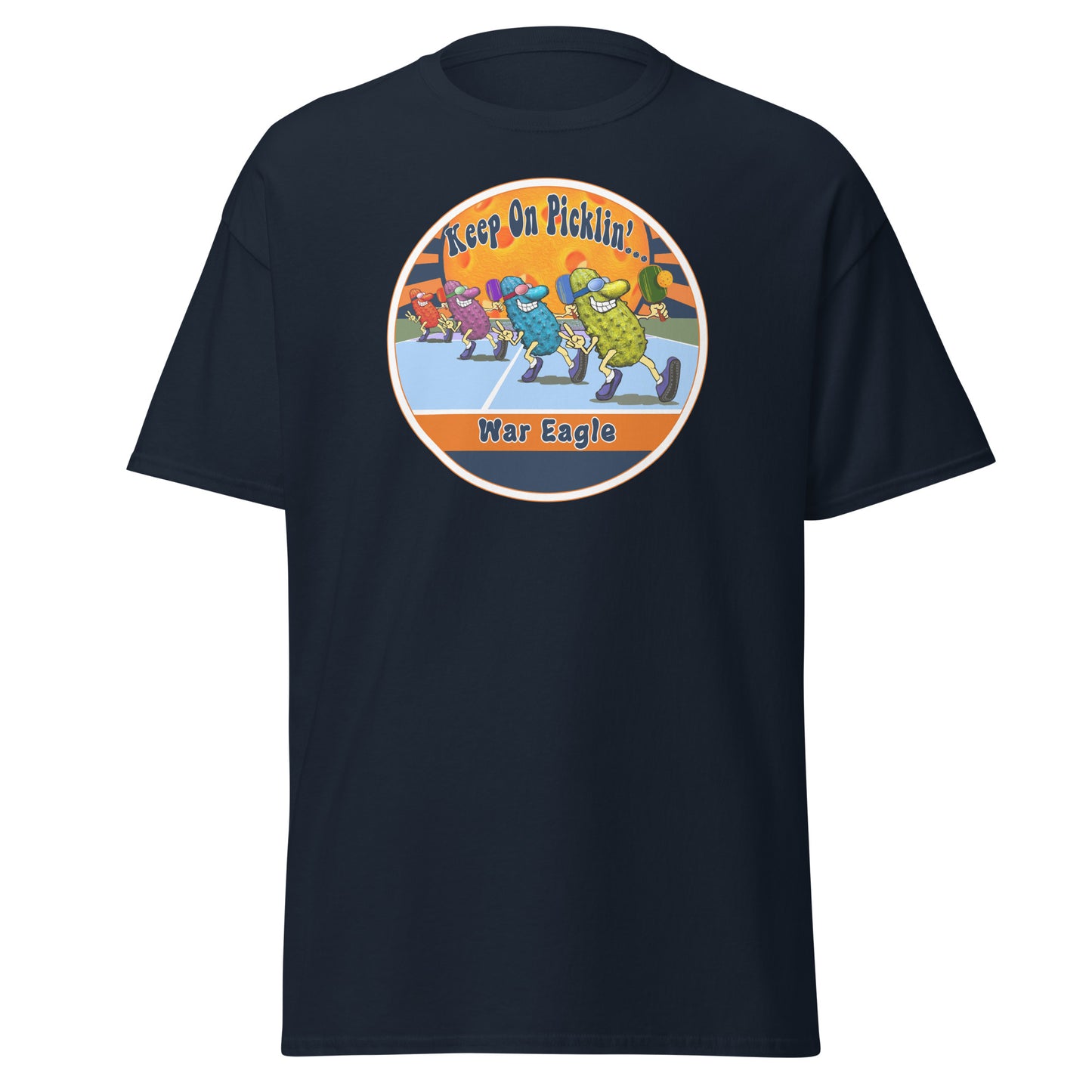 Auburn Tigers Pickleball Shirt, Short-sleeve Tee, Pickleball Sun Graphic