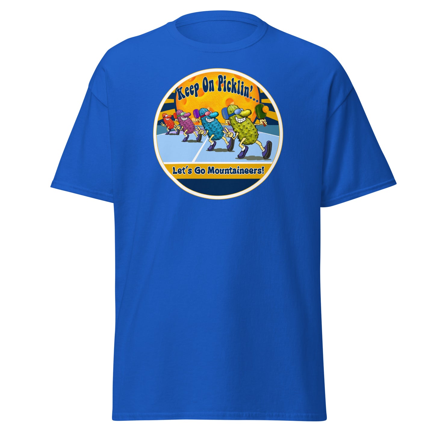 West Virginia Mountaineers Pickleball Shirt, Short-sleeve Tee, Pickleball Sun Graphic