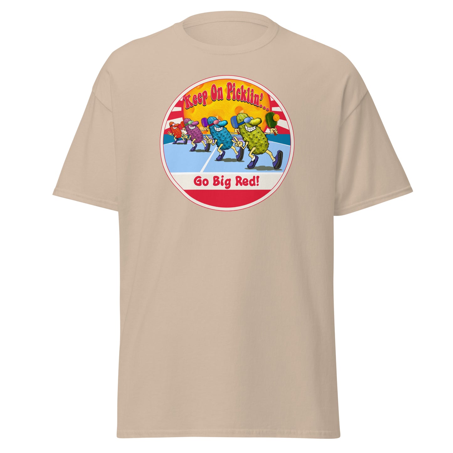 Nebraska Cornhuskers Pickleball Shirt, Short-sleeve Tee, Pickleball Sun Graphic