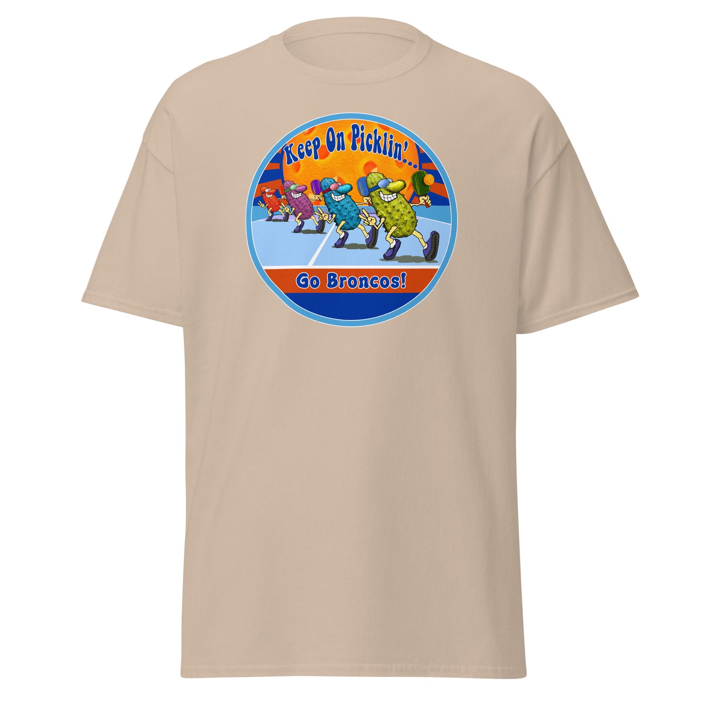 Boise State Broncos Pickleball Shirt, Short-sleeve Tee, Pickleball Sun Graphic