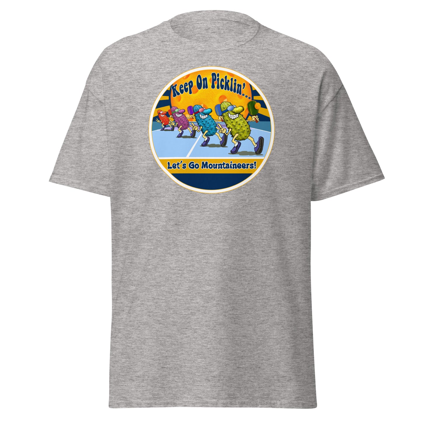 West Virginia Mountaineers Pickleball Shirt, Short-sleeve Tee, Pickleball Sun Graphic