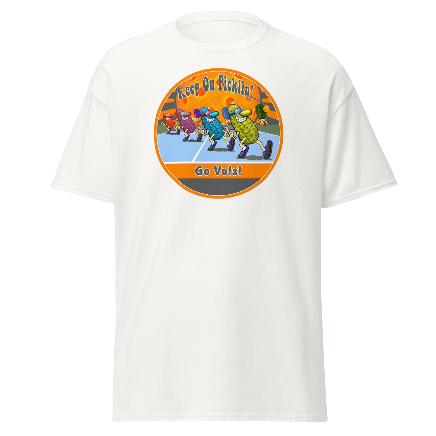 Tennessee Volunteers Pickleball Shirt, Short-sleeve Tee, Pickleball Sun Graphic