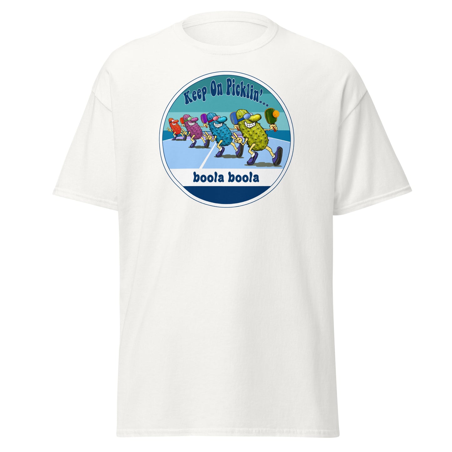 Yale Bulldogs Pickleball Shirt, Short-sleeve Tee, Retro Stripes Graphic