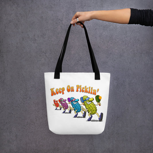 Keep On Picklin' Pickleball Tote Bag