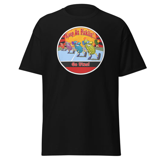 Utah Utes Pickleball Shirt, Short-sleeve Tee, Pickleball Sun Graphic