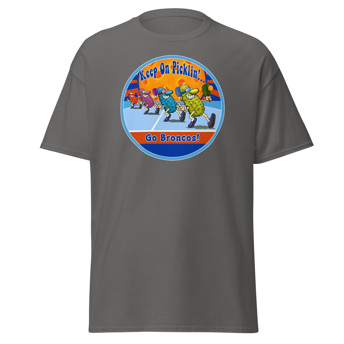 Boise State Broncos Pickleball Shirt, Short-sleeve Tee, Pickleball Sun Graphic