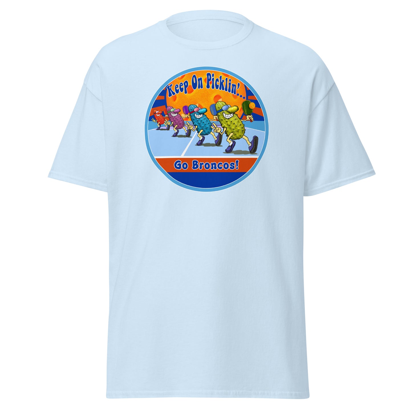 Boise State Broncos Pickleball Shirt, Short-sleeve Tee, Pickleball Sun Graphic