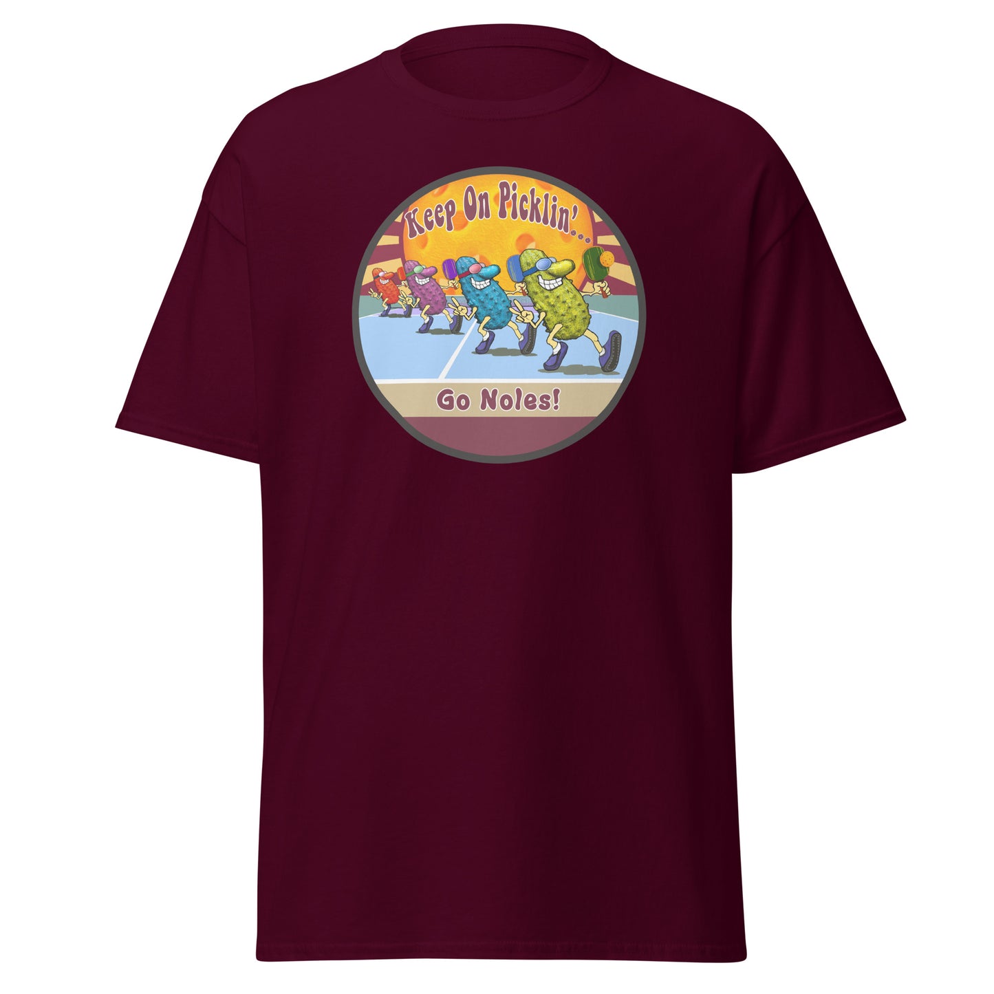Florida State Seminoles Pickleball Shirt, Short-sleeve Tee, Pickleball Sun Graphic