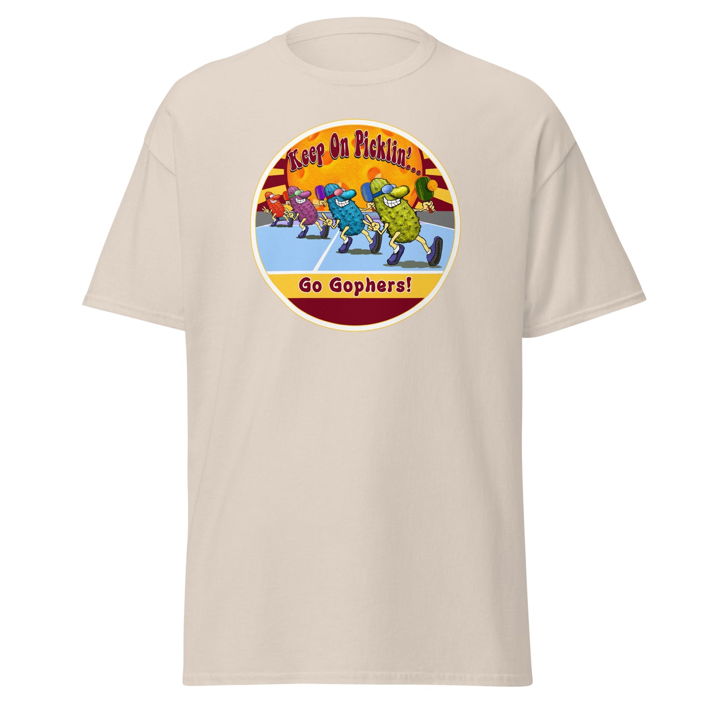 Minnesota Golden Gophers Pickleball Shirt, Short-sleeve Tee, Pickleball Sun Graphic