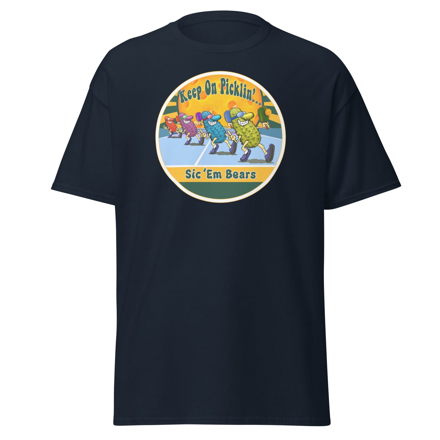 Baylor Bears Pickleball Shirt, Short-sleeve Tee, Pickleball Sun Graphic