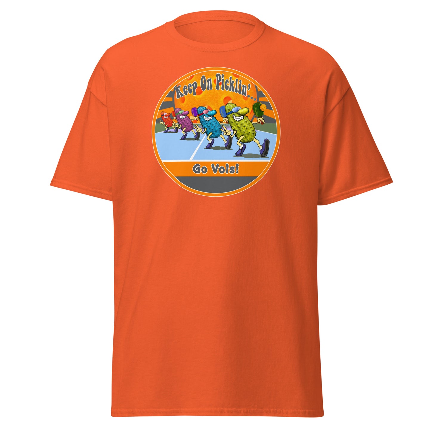 Tennessee Volunteers Pickleball Shirt, Short-sleeve Tee, Pickleball Sun Graphic