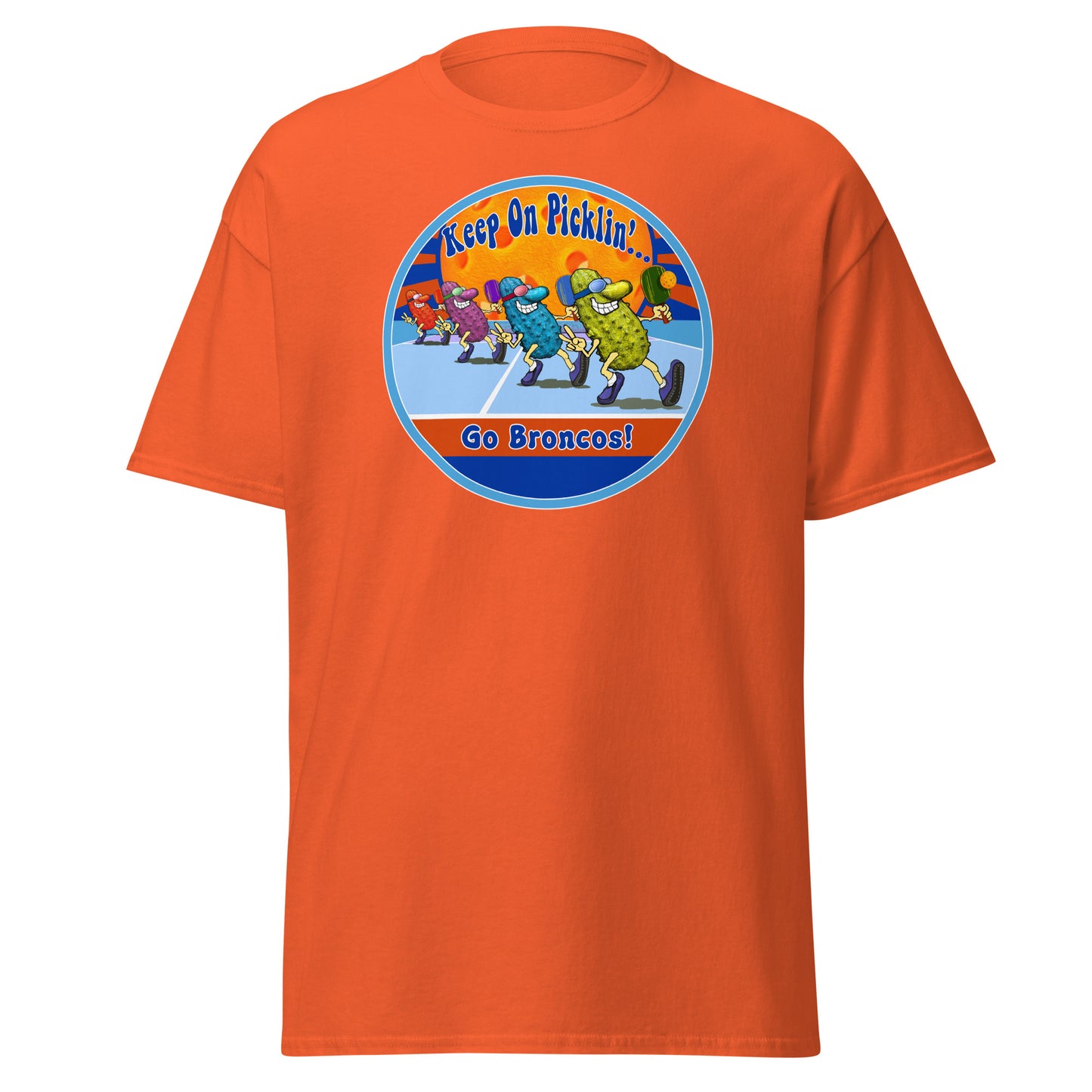 Boise State Broncos Pickleball Shirt, Short-sleeve Tee, Pickleball Sun Graphic