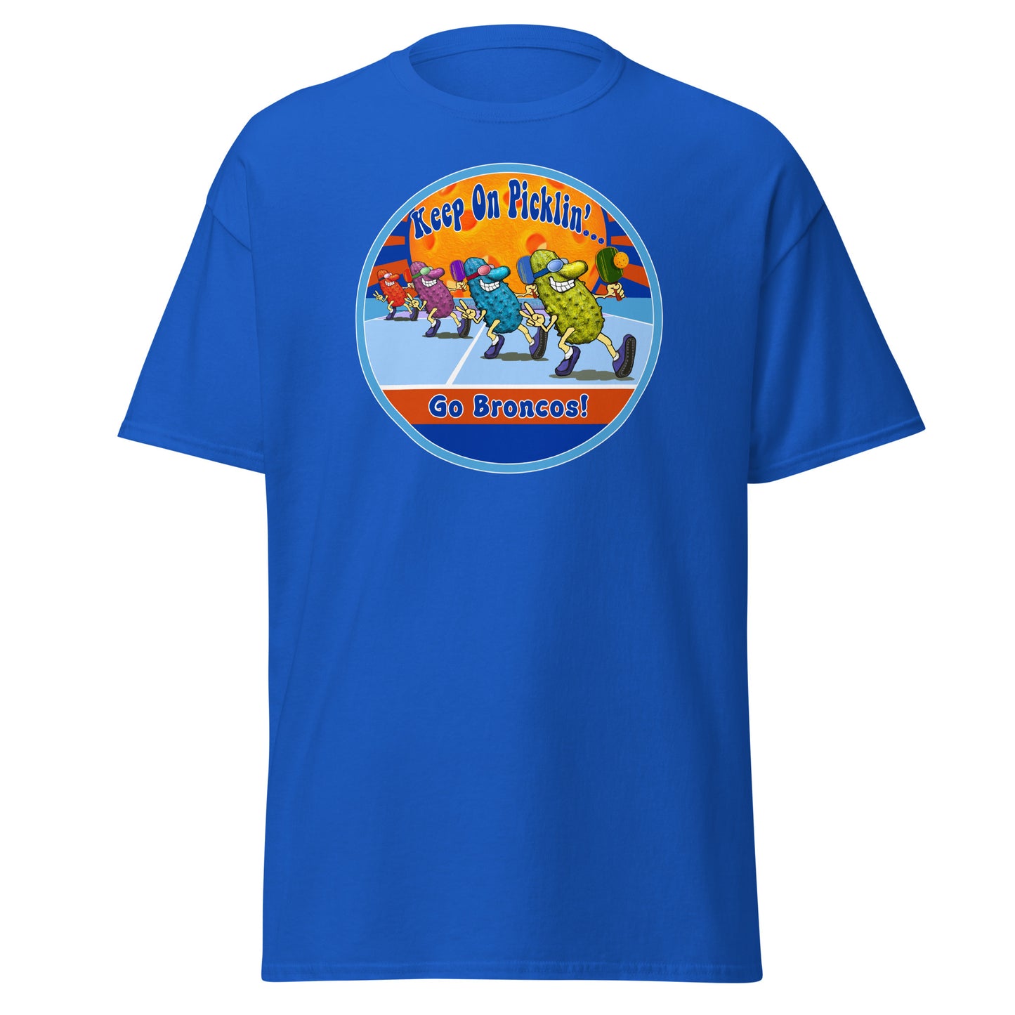 Boise State Broncos Pickleball Shirt, Short-sleeve Tee, Pickleball Sun Graphic