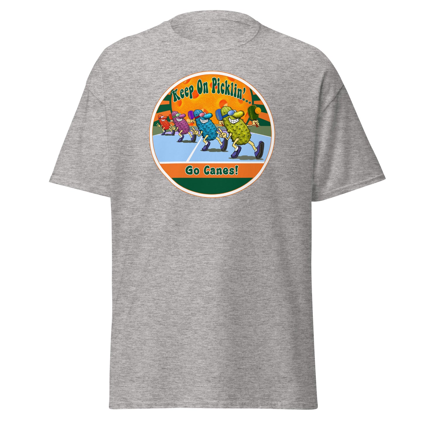 Miami Hurricanes Pickleball Shirt, Short-sleeve Tee, Pickleball Sun Graphic