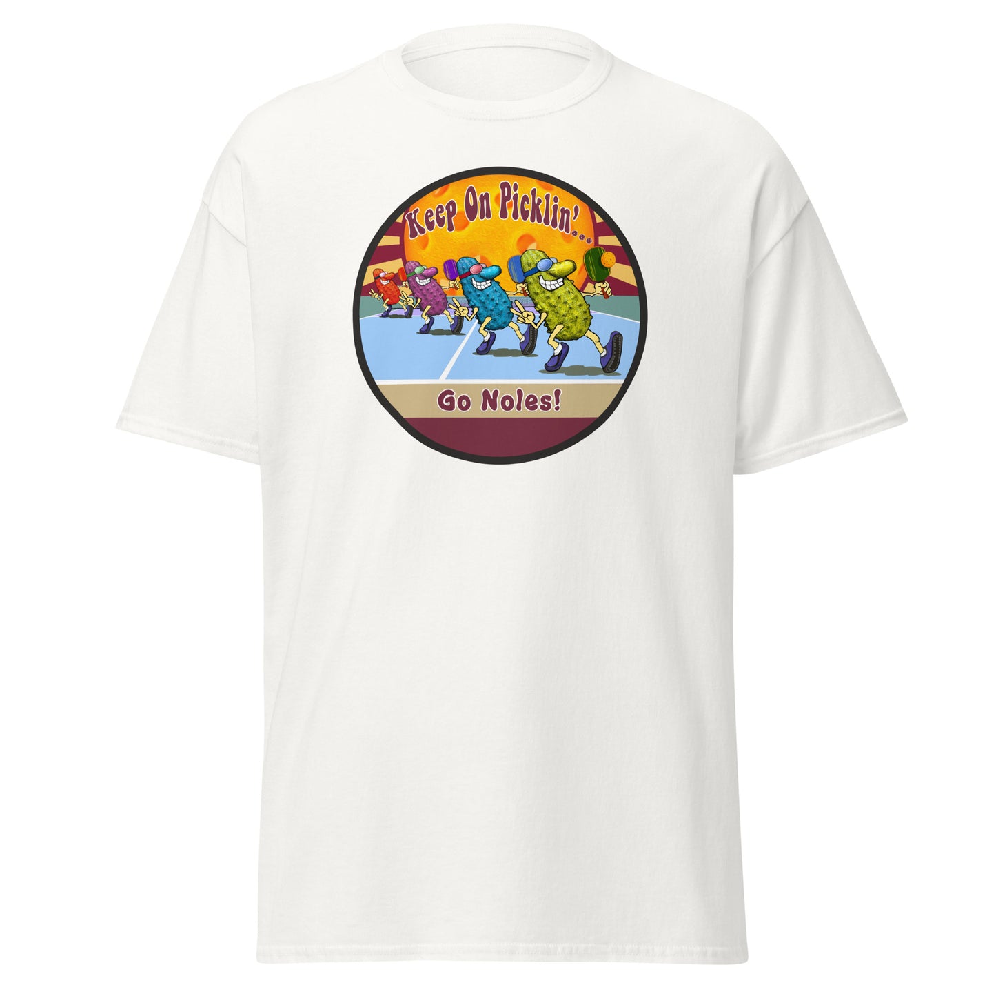 Florida State Seminoles Pickleball Shirt, Short-sleeve Tee, Pickleball Sun Graphic