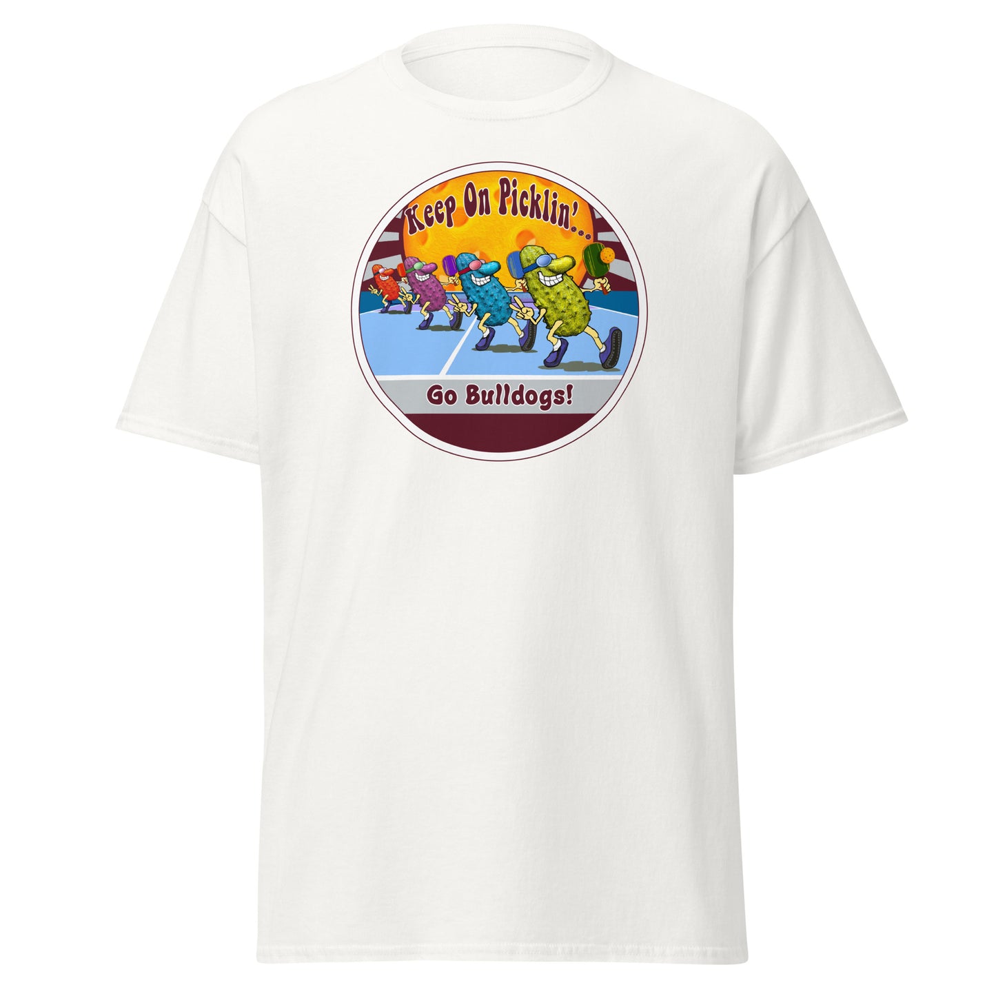 Mississippi State Bulldogs Pickleball Shirt, Short-sleeve Tee, Pickleball Sun Graphic