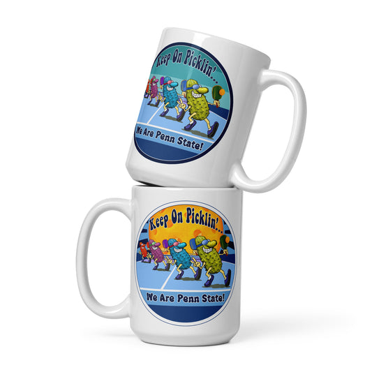 Penn State Nittany Lions Pickleball Mug, Keep On Picklin', We Are Penn State, 11oz and 15oz