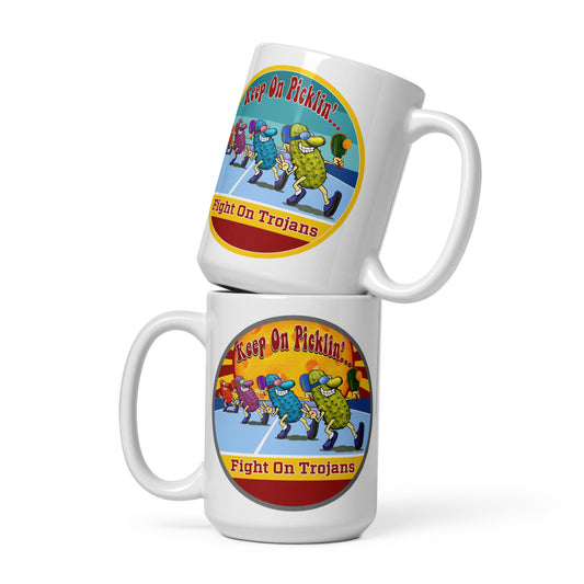 USC Trojans Pickleball Mug, Keep On Picklin', Fight On Trojans, 11oz and 15oz